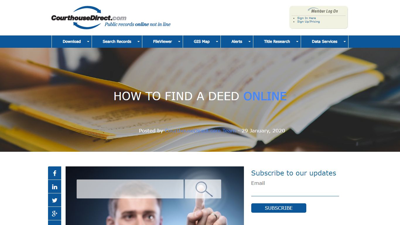 How to Find a Deed Online - CourthouseDirect.com